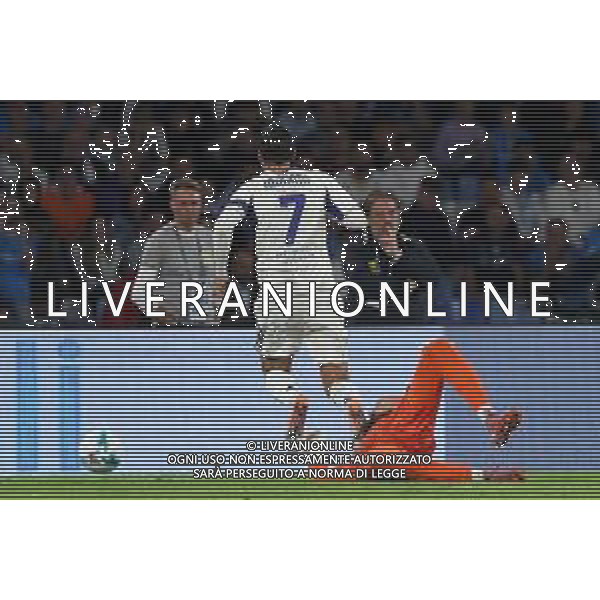 TVPM Napoli, Como Nella Foto: Fallo su Alvaro Morata Foto Mosca, Ag.Liverani- AGENZIA ALDO LIVERANI SAS -TVPM Napoli - Como Campionato calcio Serie A 01.11.2025