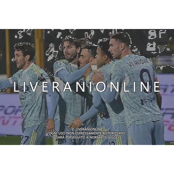 TVRG Cremonese vs Juventus nella foto giocatori Juventus esultanza dopo il gol dell\'1 a 0 Cremona 01-11-2025 Stadio Giovanni Zini Cremonese vs Juventus Campionato Serie A Enilive - 10a giornata foto Roberto Garavaglia/Agenzia Aldo Liverani sas