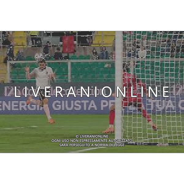 Palermo, Italia, 1 novembre 2025. Stadio Renzo Barbera, Palermo vs Pescara, match valido per il campionato di Serie B 2025/2026. Nella foto: Gol Jacopo Segre (Palermo FC) ©Federico Serra - AGENZIA ALDO LIVERANI SAS