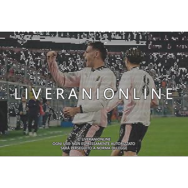 Palermo, Italia, 1 novembre 2025. Stadio Renzo Barbera, Palermo vs Pescara, match valido per il campionato di Serie B 2025/2026. Nella foto: Esultanza Palermo Jeremy Le Douaron (Palermo FC) e Jacopo Segre (Palermo FC) ©Federico Serra - AGENZIA ALDO LIVERANI SAS