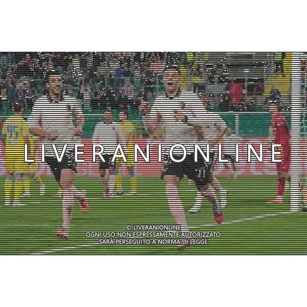 Palermo, Italia, 1 novembre 2025. Stadio Renzo Barbera, Palermo vs Pescara, match valido per il campionato di Serie B 2025/2026. Nella foto: Esultanza Niccolo’ Pierozzi (Palermo FC) ©Federico Serra - AGENZIA ALDO LIVERANI SAS