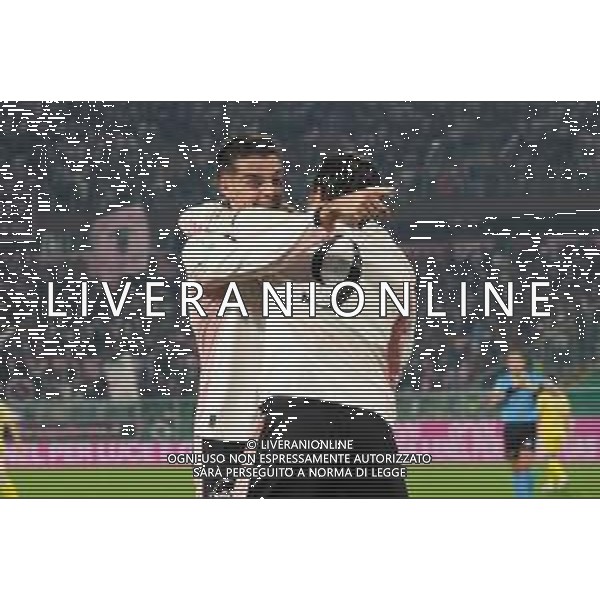 Palermo, Italia, 1 novembre 2025. Stadio Renzo Barbera, Palermo vs Pescara, match valido per il campionato di Serie B 2025/2026. Nella foto: Esultanza Niccolo’ Pierozzi (Palermo FC) ©Federico Serra - AGENZIA ALDO LIVERANI SAS