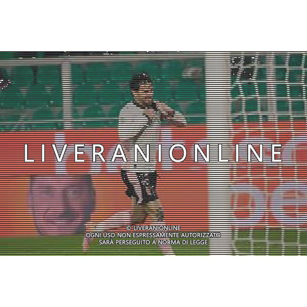 Palermo, Italia, 1 novembre 2025. Stadio Renzo Barbera, Palermo vs Pescara, match valido per il campionato di Serie B 2025/2026. Nella foto: Esultanza Matteo Brunori (Palermo FC) ©Federico Serra - AGENZIA ALDO LIVERANI SAS