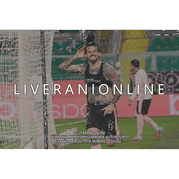 Palermo, Italia, 1 novembre 2025. Stadio Renzo Barbera, Palermo vs Pescara, match valido per il campionato di Serie B 2025/2026. Nella foto: Esultanza Matteo Brunori (Palermo FC) ©Federico Serra - AGENZIA ALDO LIVERANI SAS