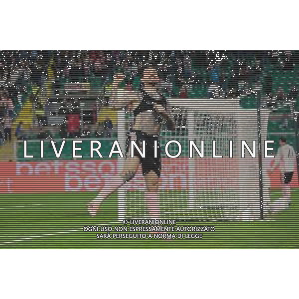 Palermo, Italia, 1 novembre 2025. Stadio Renzo Barbera, Palermo vs Pescara, match valido per il campionato di Serie B 2025/2026. Nella foto: Esultanza Matteo Brunori (Palermo FC) ©Federico Serra - AGENZIA ALDO LIVERANI SAS