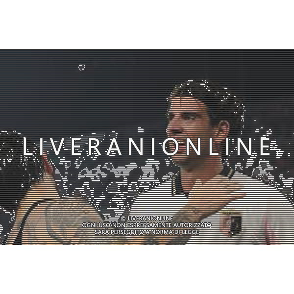 Palermo, Italia, 1 novembre 2025. Stadio Renzo Barbera, Palermo vs Pescara, match valido per il campionato di Serie B 2025/2026. Nella foto: Esultanza Matteo Brunori (Palermo FC) e Pietro Ceccaroni (Palermo FC) ©Federico Serra - AGENZIA ALDO LIVERANI SAS