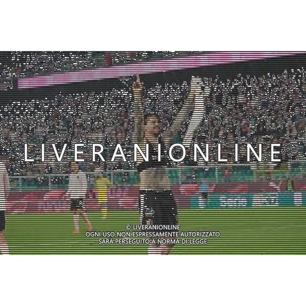 Palermo, Italia, 1 novembre 2025. Stadio Renzo Barbera, Palermo vs Pescara, match valido per il campionato di Serie B 2025/2026. Nella foto: Esultanza Matteo Brunori (Palermo FC) ©Federico Serra - AGENZIA ALDO LIVERANI SAS