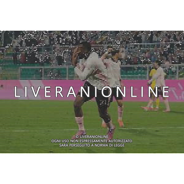 Palermo, Italy, 1 November 2025. Renzo Barbera Stadium, Palermo vs Pescara, match valid for the 2025/2026 Serie B championship. In the photo: Salim Diakite\' (Palermo FC) celebrating ©Federico Serra - AGENZIA ALDO LIVERANI SAS