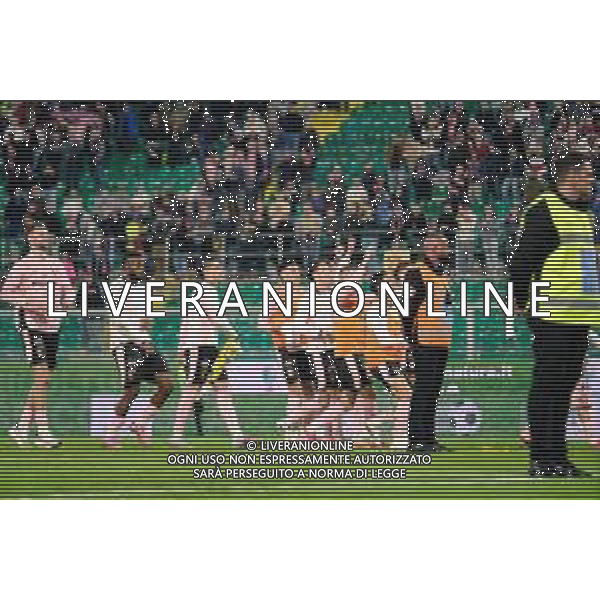 Palermo, Italia, 1 novembre 2025. Stadio Renzo Barbera, Palermo vs Pescara, match valido per il campionato di Serie B 2025/2026. Nella foto: Esultanza finale del Palermo ©Federico Serra - AGENZIA ALDO LIVERANI SAS