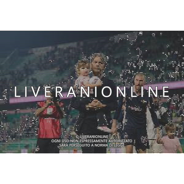 Palermo, Italia, 1 novembre 2025. Stadio Renzo Barbera, Palermo vs Pescara, match valido per il campionato di Serie B 2025/2026. Nella foto: Filippo Inzaghi (Palermo FC) e figlia ©Federico Serra - AGENZIA ALDO LIVERANI SAS