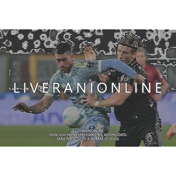 TVRG Cremonese vs Juventus nella foto Dusan Vlahovic (Juventus) e Federico Baschirotto (Cremonese) Cremona 01-11-2025 Stadio Giovanni Zini Cremonese vs Juventus Campionato Serie A Enilive - 10a giornata foto Roberto Garavaglia/Agenzia Aldo Liverani sas