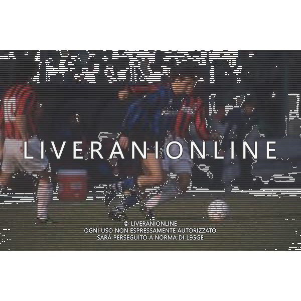 DIAP-RETROSPETTIVA ROBERTO RAMBAUDI CALCIATORE NELLA FOTO ROBERTO RAMBAUDI CON LA MAGLIA DELL\'ATALANTA CALCIO AG ALDO LIVERANI SAS