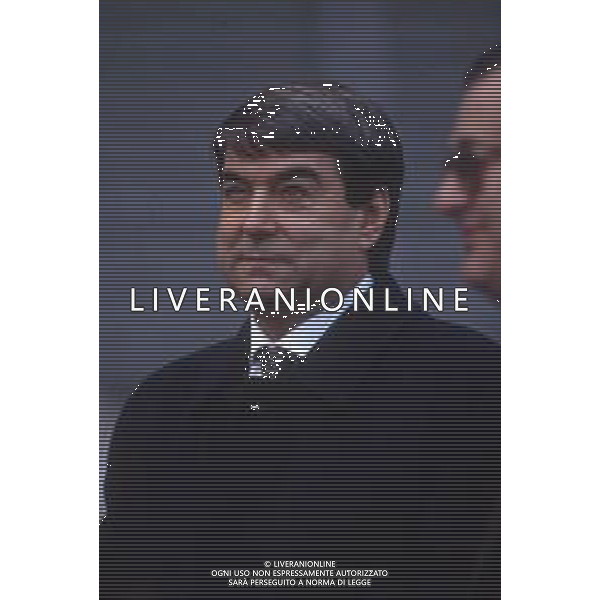 DIAP-RETROSPETTIVA ALDO SPINELLI PRESIDENTE GENOA CALCIO NELLA FOTO ALDO SPINELLI PRESIDENTE DEL GENOA CALCIO NELL\'ANNO 1992-1993 AG ALDO LIVERANI SAS
