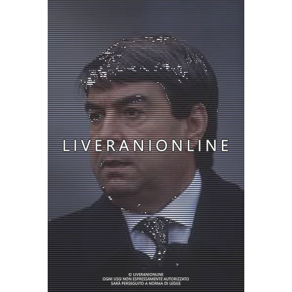 DIAP-RETROSPETTIVA ALDO SPINELLI PRESIDENTE GENOA CALCIO NELLA FOTO ALDO SPINELLI PRESIDENTE DEL GENOA CALCIO NELL\'ANNO 1992-1993 AG ALDO LIVERANI SAS