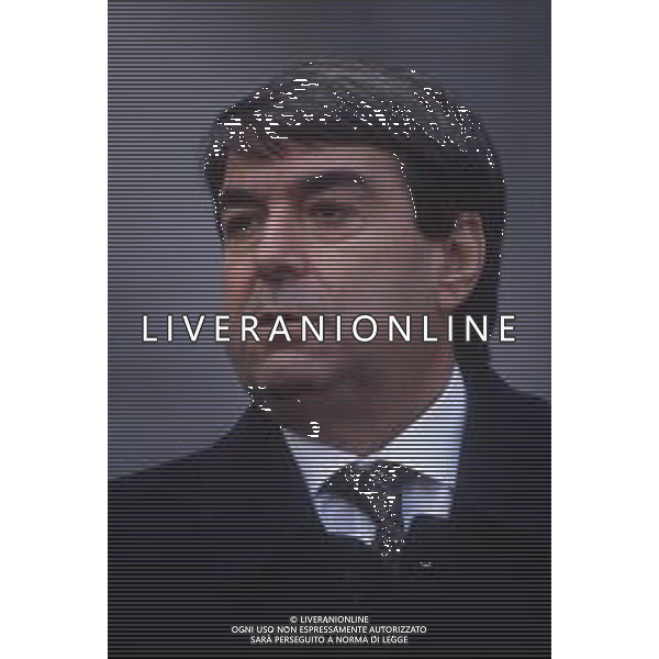 DIAP-RETROSPETTIVA ALDO SPINELLI PRESIDENTE GENOA CALCIO NELLA FOTO ALDO SPINELLI PRESIDENTE DEL GENOA CALCIO NELL\'ANNO 1992-1993 AG ALDO LIVERANI SAS