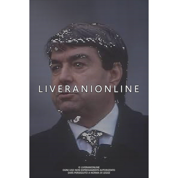 DIAP-RETROSPETTIVA ALDO SPINELLI PRESIDENTE GENOA CALCIO NELLA FOTO ALDO SPINELLI PRESIDENTE DEL GENOA CALCIO NELL\'ANNO 1992-1993 AG ALDO LIVERANI SAS