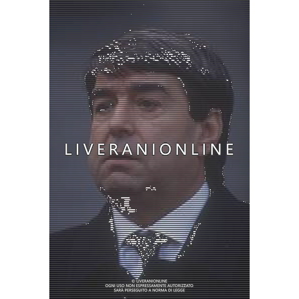 DIAP-RETROSPETTIVA ALDO SPINELLI PRESIDENTE GENOA CALCIO NELLA FOTO ALDO SPINELLI PRESIDENTE DEL GENOA CALCIO NELL\'ANNO 1992-1993 AG ALDO LIVERANI SAS