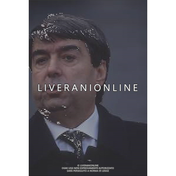 DIAP-RETROSPETTIVA ALDO SPINELLI PRESIDENTE GENOA CALCIO NELLA FOTO ALDO SPINELLI PRESIDENTE DEL GENOA CALCIO NELL\'ANNO 1992-1993 AG ALDO LIVERANI SAS