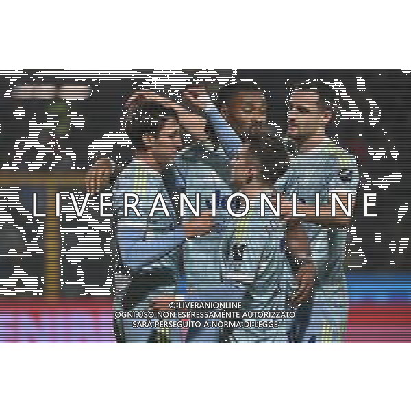 TVRG Cremonese vs Juventus nella foto giocatori Juventus esultanza dopo il gol del 2 a 0 Cremona 01-11-2025 Stadio Giovanni Zini Cremonese vs Juventus Campionato Serie A Enilive - 10a giornata foto Roberto Garavaglia/Agenzia Aldo Liverani sas