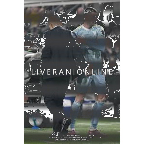 TVRG Cremonese vs Juventus nella foto Luciano Spalletti allenatore Juventus e Dusan Vlahovic (Juventus) dopo la sostituzione Cremona 01-11-2025 Stadio Giovanni Zini Cremonese vs Juventus Campionato Serie A Enilive - 10a giornata foto Roberto Garavaglia/Agenzia Aldo Liverani sas