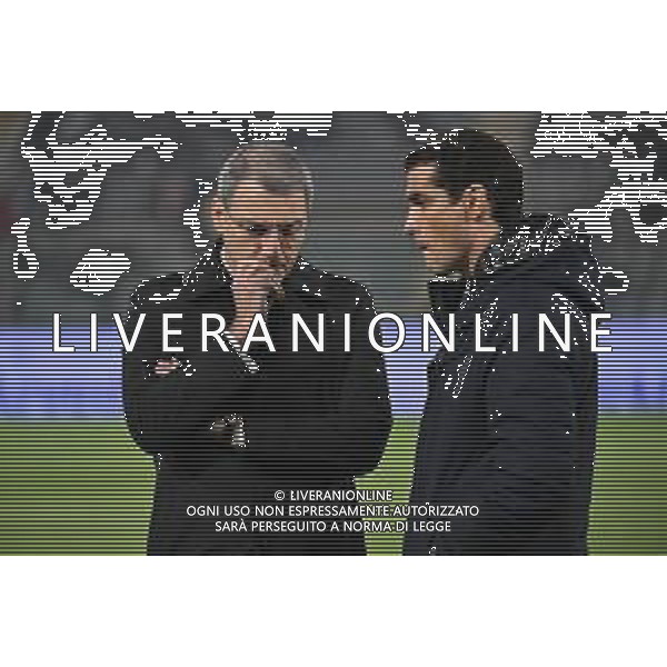 TVRG Cremonese vs Juventus nella foto Damien Comolli direttore generale Juventus SX e Francois Modesto direttore tecnico Juventus DX Cremona 01-11-2025 Stadio Giovanni Zini Cremonese vs Juventus Campionato Serie A Enilive - 10a giornata foto Roberto Garavaglia/Agenzia Aldo Liverani sas