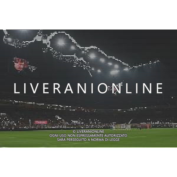 Milan vs Roma nella foto minuto di silenzio per Giovanni Galeone Milano 02-11-2025 Stadio Giuseppe Meazza - San Siro Milan vs Roma Campionato Serie A Enilive - 10a giornata foto Roberto Garavaglia/Agenzia Aldo Liverani sas