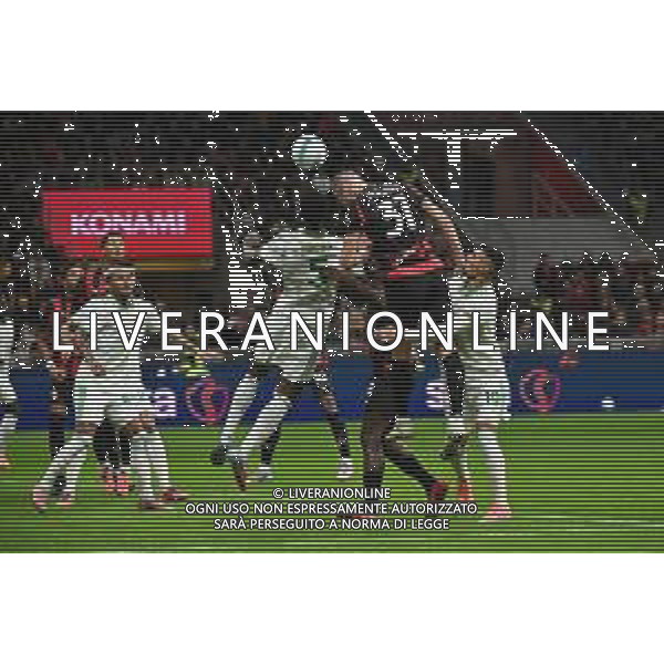 Milan vs Roma nella foto Strahinja Pavlovic (Milan) occasione da gol Milano 02-11-2025 Stadio Giuseppe Meazza - San Siro Milan vs Roma Campionato Serie A Enilive - 10a giornata foto Roberto Garavaglia/Agenzia Aldo Liverani sas