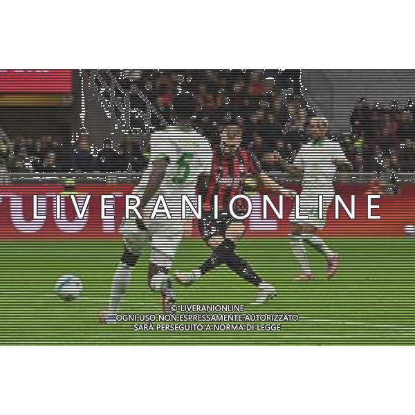 Milan vs Roma nella foto Strahinja Pavlovic (Milan) segna il gol dell\'1 a 0 Milano 02-11-2025 Stadio Giuseppe Meazza - San Siro Milan vs Roma Campionato Serie A Enilive - 10a giornata foto Roberto Garavaglia/Agenzia Aldo Liverani sas