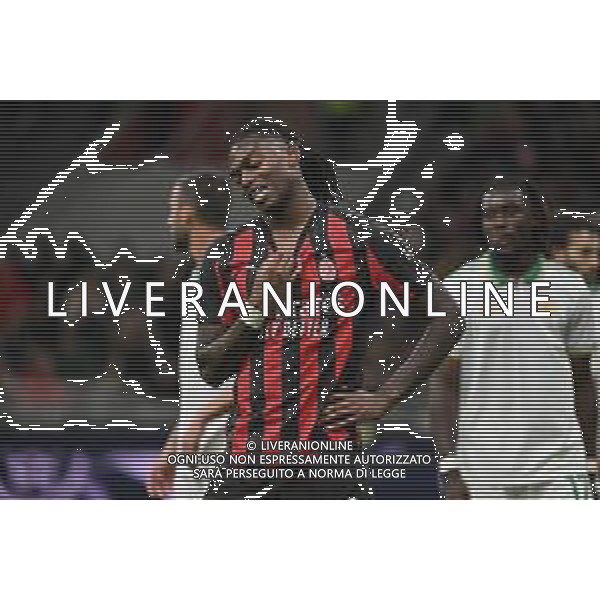 Milan vs Roma nella foto Rafael Leao (Milan) delusione dopo occasione da gol fallita Milano 02-11-2025 Stadio Giuseppe Meazza - San Siro Milan vs Roma Campionato Serie A Enilive - 10a giornata foto Roberto Garavaglia/Agenzia Aldo Liverani sas