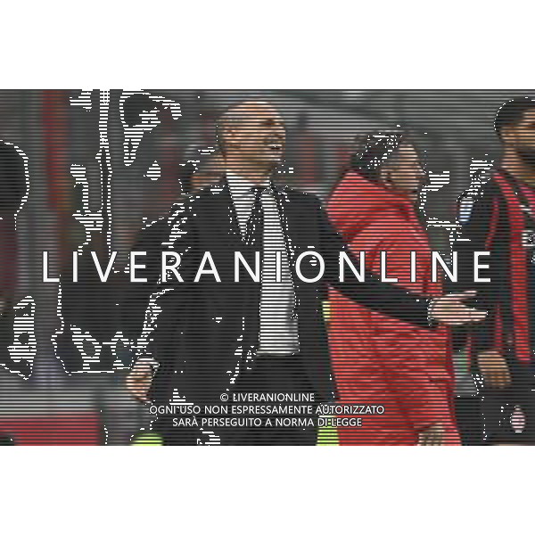 Milan vs Roma nella foto Massimiliano Allegri allenatore Milan Milano 02-11-2025 Stadio Giuseppe Meazza - San Siro Milan vs Roma Campionato Serie A Enilive - 10a giornata foto Roberto Garavaglia/Agenzia Aldo Liverani sas