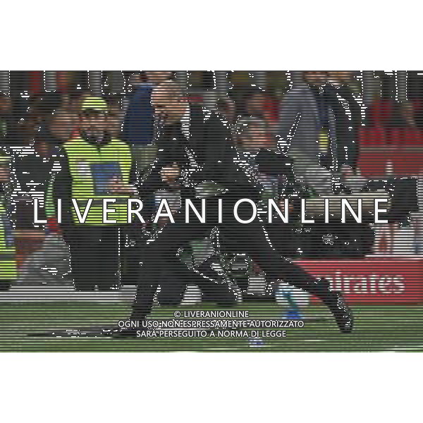 Milan vs Roma nella foto Massimiliano Allegri allenatore Milan Milano 02-11-2025 Stadio Giuseppe Meazza - San Siro Milan vs Roma Campionato Serie A Enilive - 10a giornata foto Roberto Garavaglia/Agenzia Aldo Liverani sas