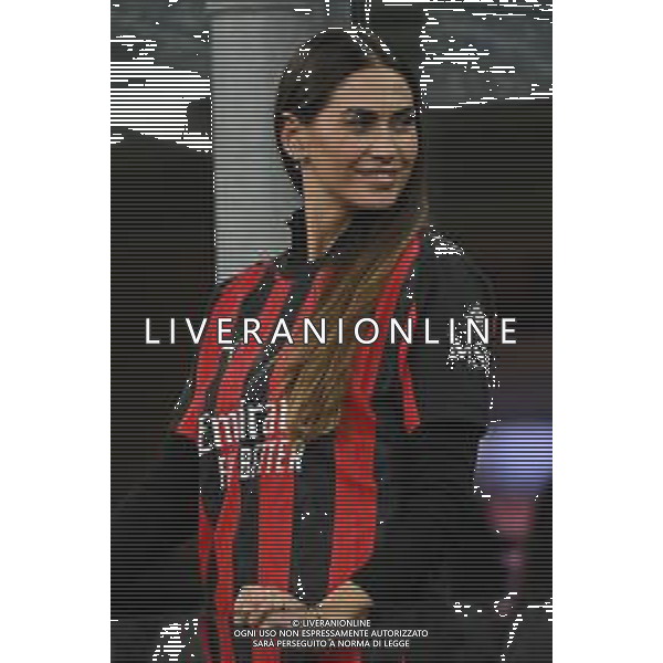 Milan vs Roma nella foto Melissa Satta Milano 02-11-2025 Stadio Giuseppe Meazza - San Siro Milan vs Roma Campionato Serie A Enilive - 10a giornata foto Roberto Garavaglia/Agenzia Aldo Liverani sas