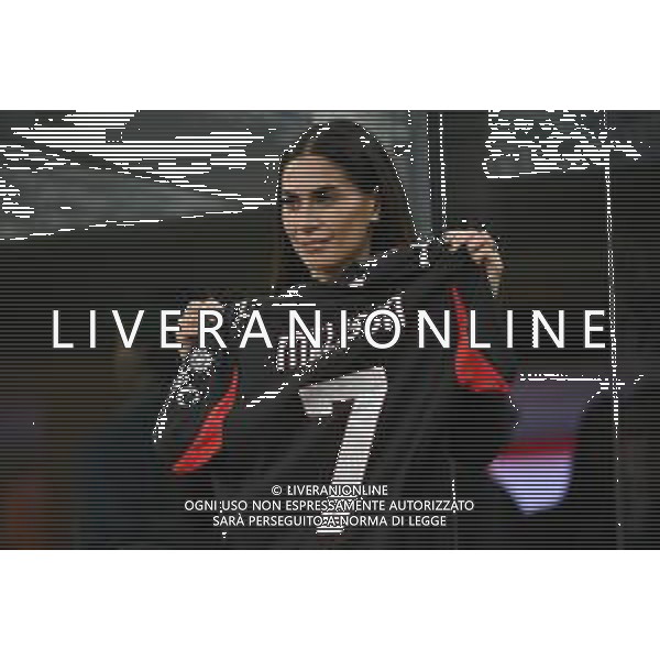 Milan vs Roma nella foto Melissa Satta Milano 02-11-2025 Stadio Giuseppe Meazza - San Siro Milan vs Roma Campionato Serie A Enilive - 10a giornata foto Roberto Garavaglia/Agenzia Aldo Liverani sas