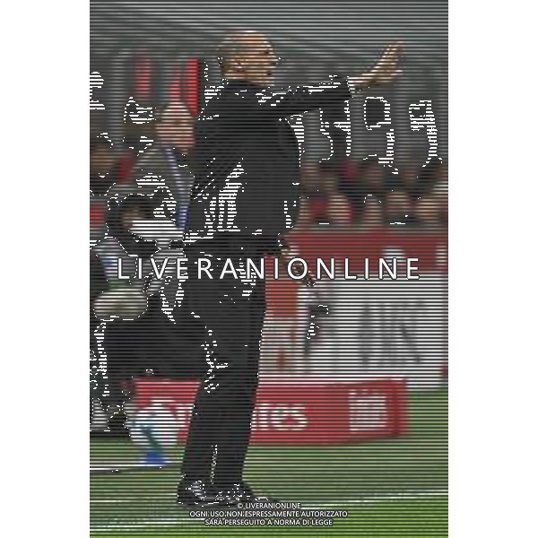 Milan vs Roma nella foto Massimiliano Allegri allenatore Milan Milano 02-11-2025 Stadio Giuseppe Meazza - San Siro Milan vs Roma Campionato Serie A Enilive - 10a giornata foto Roberto Garavaglia/Agenzia Aldo Liverani sas