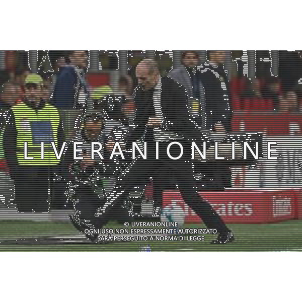 Milan vs Roma nella foto Massimiliano Allegri allenatore Milan Milano 02-11-2025 Stadio Giuseppe Meazza - San Siro Milan vs Roma Campionato Serie A Enilive - 10a giornata foto Roberto Garavaglia/Agenzia Aldo Liverani sas