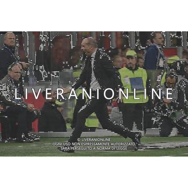 Milan vs Roma nella foto Massimiliano Allegri allenatore Milan Milano 02-11-2025 Stadio Giuseppe Meazza - San Siro Milan vs Roma Campionato Serie A Enilive - 10a giornata foto Roberto Garavaglia/Agenzia Aldo Liverani sas