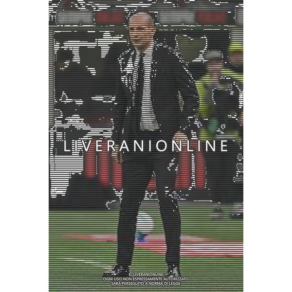 Milan vs Roma nella foto Massimiliano Allegri allenatore Milan Milano 02-11-2025 Stadio Giuseppe Meazza - San Siro Milan vs Roma Campionato Serie A Enilive - 10a giornata foto Roberto Garavaglia/Agenzia Aldo Liverani sas