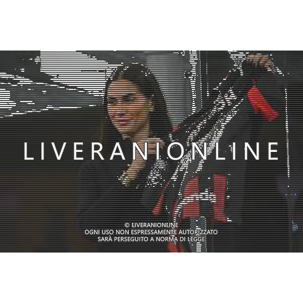 Milan vs Roma nella foto Melissa Satta Milano 02-11-2025 Stadio Giuseppe Meazza - San Siro Milan vs Roma Campionato Serie A Enilive - 10a giornata foto Roberto Garavaglia/Agenzia Aldo Liverani sas