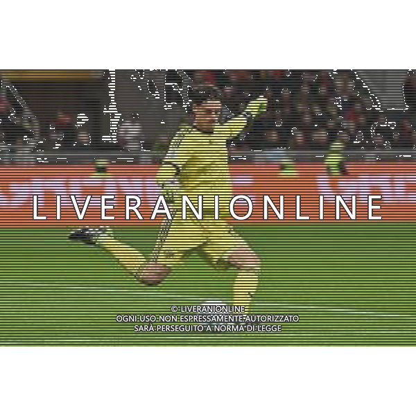 Milan vs Roma nella foto Mile Svilar (Roma) Milano 02-11-2025 Stadio Giuseppe Meazza - San Siro Milan vs Roma Campionato Serie A Enilive - 10a giornata foto Roberto Garavaglia/Agenzia Aldo Liverani sas