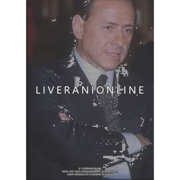 DIAP-RETROSPETTIVA SILVIO BERLUSCONI PRESIDENTE DEL MILAN CALCIO E POLITICO NELLA FOTO SILVIO BERLUSCONI NELL\'ANNO 1992-1993 A MILANO AG ALDO LIVERANI SAS