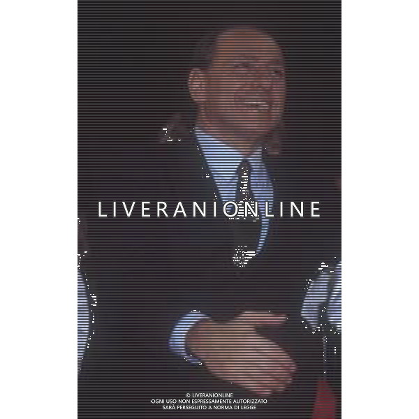 DIAP-RETROSPETTIVA SILVIO BERLUSCONI PRESIDENTE DEL MILAN CALCIO E POLITICO NELLA FOTO SILVIO BERLUSCONI NELL\'ANNO 1992-1993 A MILANO AG ALDO LIVERANI SAS