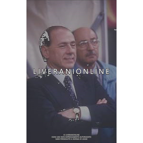 DIAP-RETROSPETTIVA SILVIO BERLUSCONI PRESIDENTE DEL MILAN CALCIO E POLITICO NELLA FOTO SILVIO BERLUSCONI NELL\'ANNO 1992-1993 A MILANO AG ALDO LIVERANI SAS
