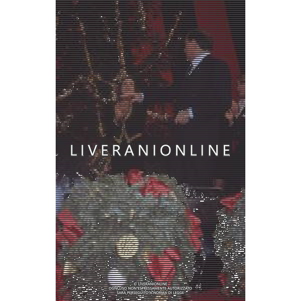 DIAP-RETROSPETTIVA SILVIO BERLUSCONI PRESIDENTE DEL MILAN CALCIO E POLITICO NELLA FOTO SILVIO BERLUSCONI NELL\'ANNO 1992-1993 A MILANO AG ALDO LIVERANI SAS