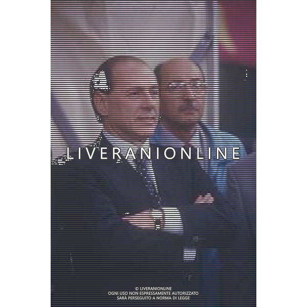 DIAP-RETROSPETTIVA SILVIO BERLUSCONI PRESIDENTE DEL MILAN CALCIO E POLITICO NELLA FOTO SILVIO BERLUSCONI NELL\'ANNO 1992-1993 A MILANO AG ALDO LIVERANI SAS