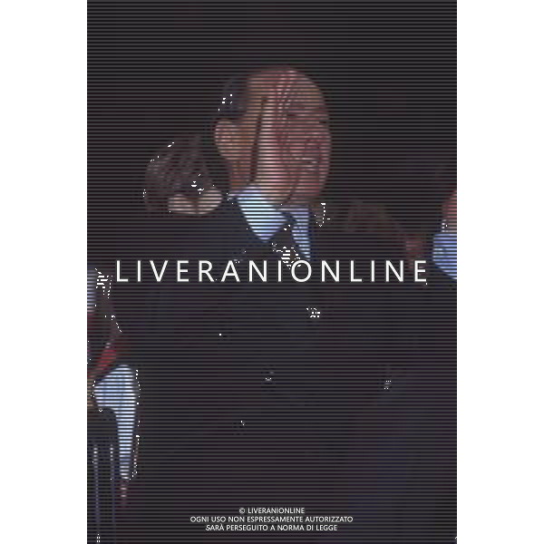 DIAP-RETROSPETTIVA SILVIO BERLUSCONI PRESIDENTE DEL MILAN CALCIO E POLITICO NELLA FOTO SILVIO BERLUSCONI NELL\'ANNO 1992-1993 A MILANO AG ALDO LIVERANI SAS