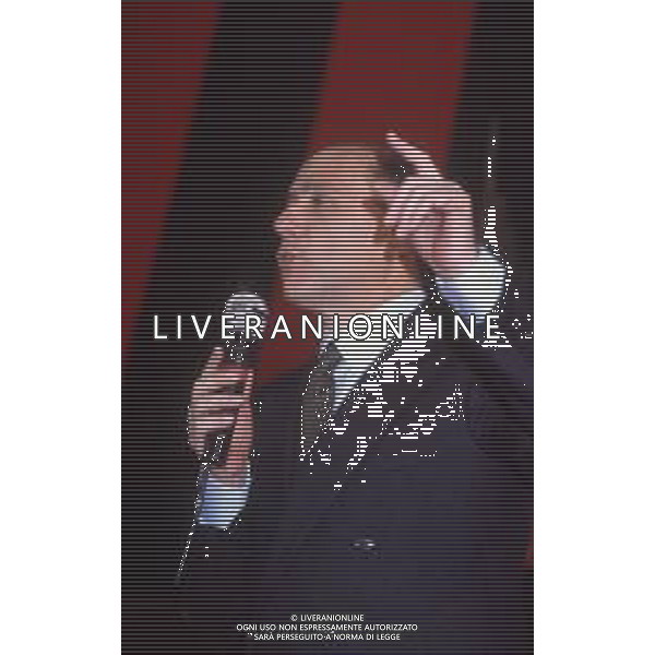 DIAP-RETROSPETTIVA SILVIO BERLUSCONI PRESIDENTE DEL MILAN CALCIO E POLITICO NELLA FOTO SILVIO BERLUSCONI NELL\'ANNO 1992-1993 A MILANO AG ALDO LIVERANI SAS