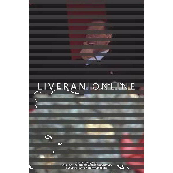 DIAP-RETROSPETTIVA SILVIO BERLUSCONI PRESIDENTE DEL MILAN CALCIO E POLITICO NELLA FOTO SILVIO BERLUSCONI NELL\'ANNO 1992-1993 A MILANO AG ALDO LIVERANI SAS