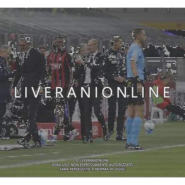 RAFAEL LEAO E MASSIMILIANO ALLEGRI ©PAOLO GIAMPIETRI - AGENZIA ALDO LIVERANI SAS - MILAN vs ROMA CAMPIONATO CALCIO SERIE A 02.11.2025