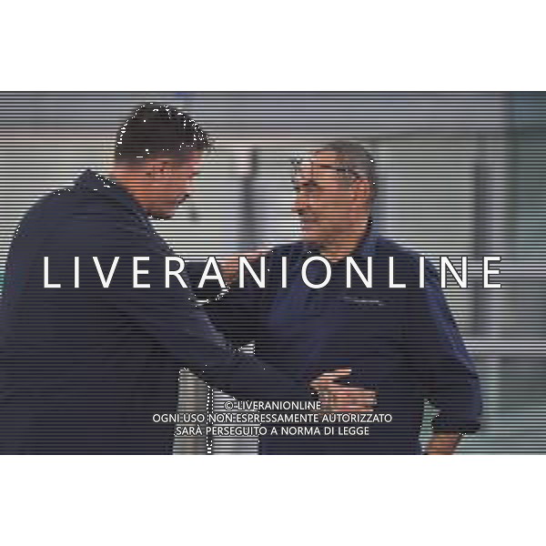 Lazio vs Cagliari Campionato Serie A Enilive - 10 Giornata Stadio Olimpico - Roma 03-11-2025 nella foto Pisacane e Sarri Foto Federico Gaetano - ag Aldo liverani- AGENZIA ALDO LIVERANI SAS