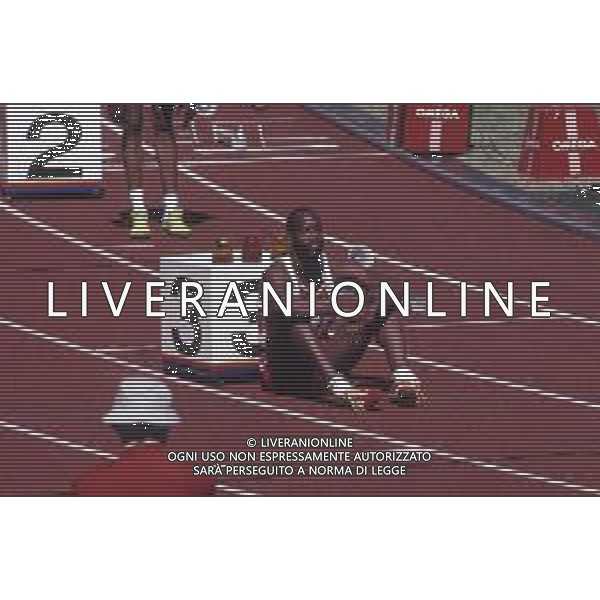 DIAP-RETROSPETTIVA EDWIN MOSES ATLETA NELLA FOTO EDWIN MOSES NELL\'ANNO 1988 ALLE OLIMPIADI DI SEUL AG ALDO LIVERANI SAS